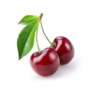 Premium Double Glossy Cherry Isolated